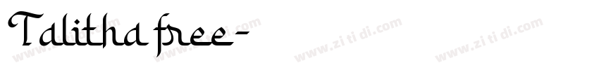 Talitha free字体转换